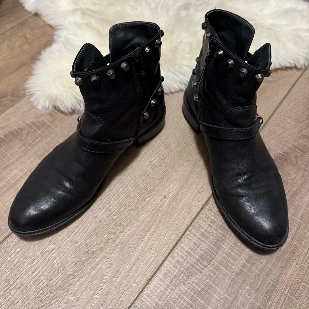 Stuart Weitzman GoWest Studded Ankle Boots - Picture 7 of 9